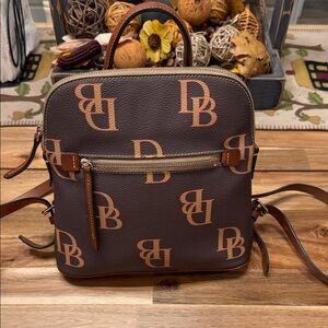 Dooney & Bourke Brown Monogram Backpack